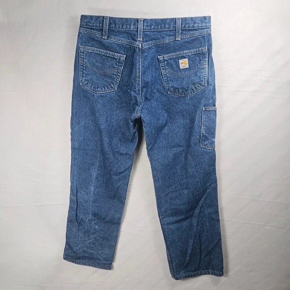 🔥 Carhartt FR Double Front Dungaree Jeans 🔥 - Picture 6 of 16